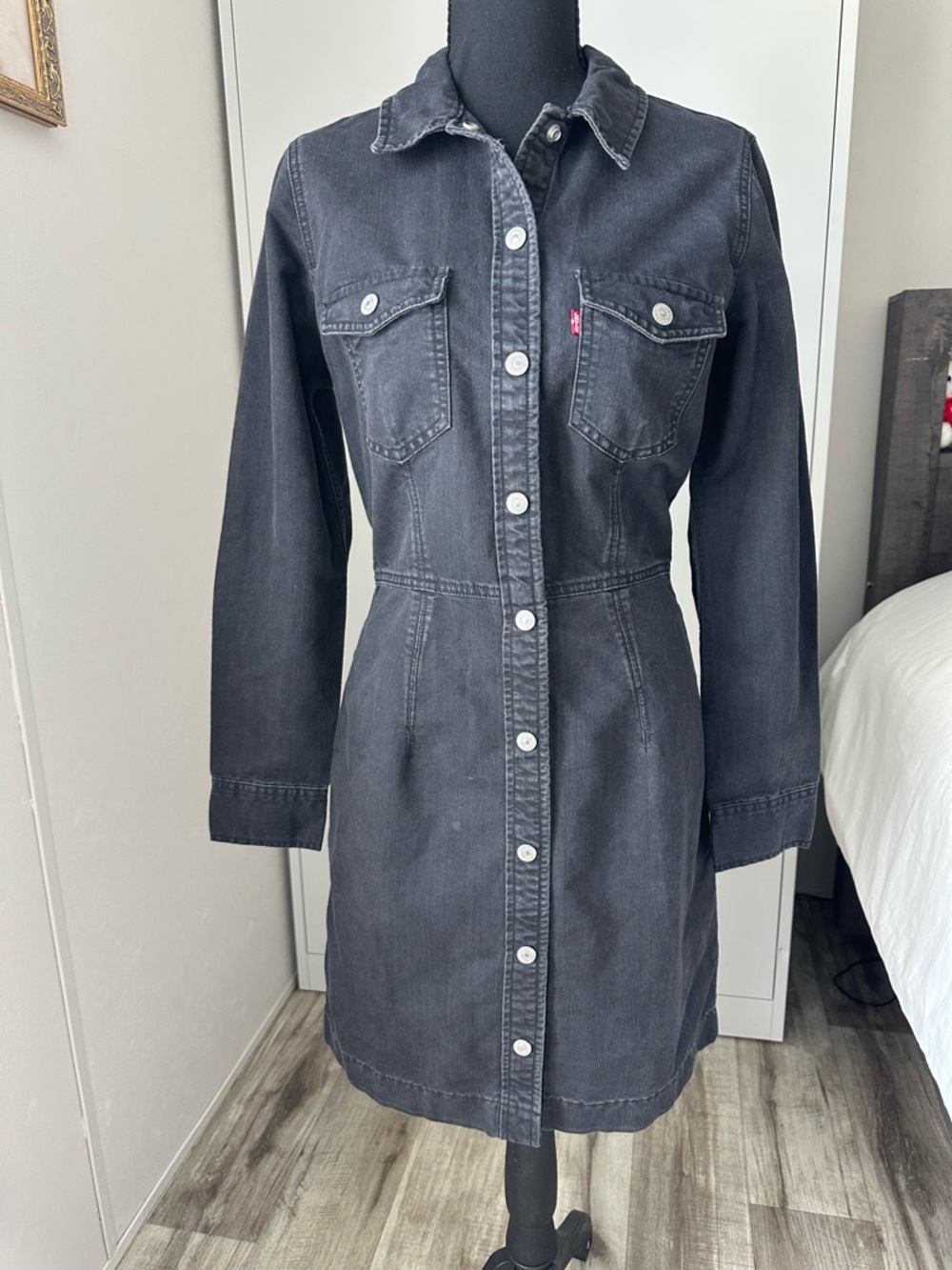Levi's Black Denim Button-Up Shirt